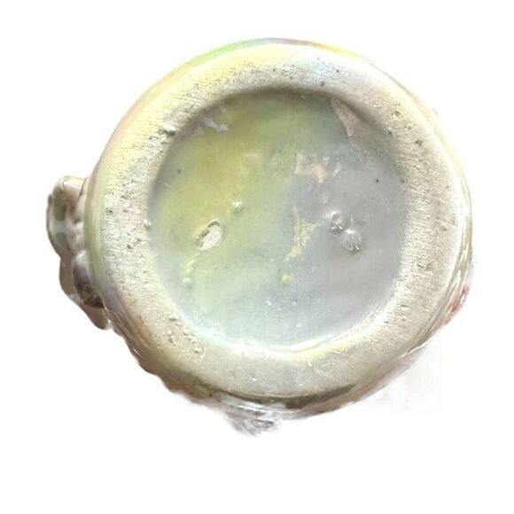 Vintage Iridescent Lustreware Ceramic Blue Dolphins on Trinket Bowl 1960s - Picture 11 of 11